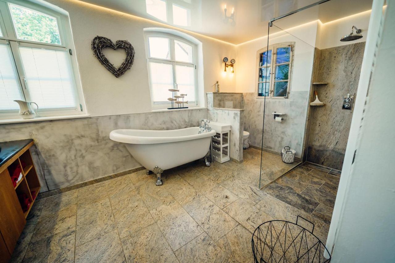 Alte Schmiede Mit Sauna, Pool Und Whirpool Im Aussenbereich Schoenstes Ferienhaus Der Lausitz Elsterheide Dış mekan fotoğraf