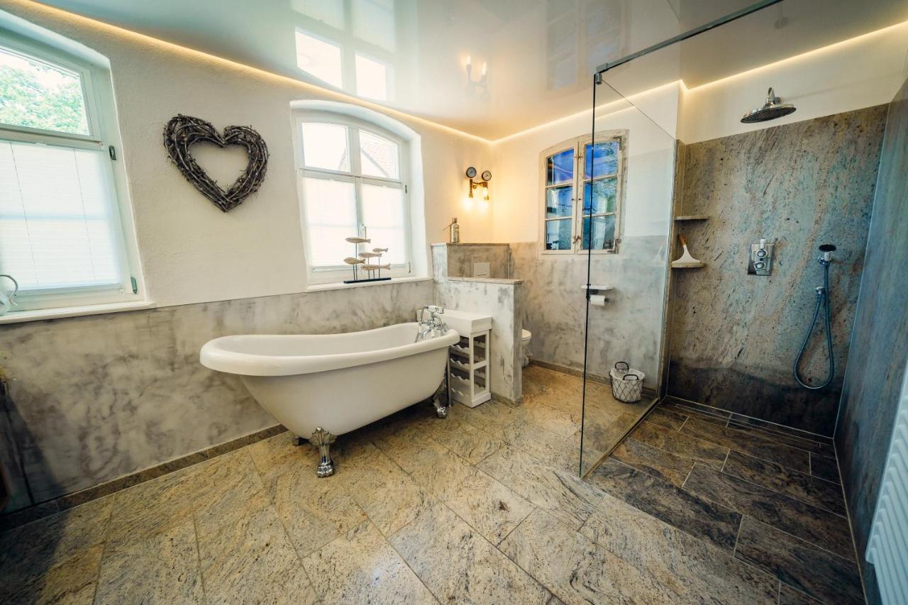 Alte Schmiede Mit Sauna, Pool Und Whirpool Im Aussenbereich Schoenstes Ferienhaus Der Lausitz Elsterheide Dış mekan fotoğraf