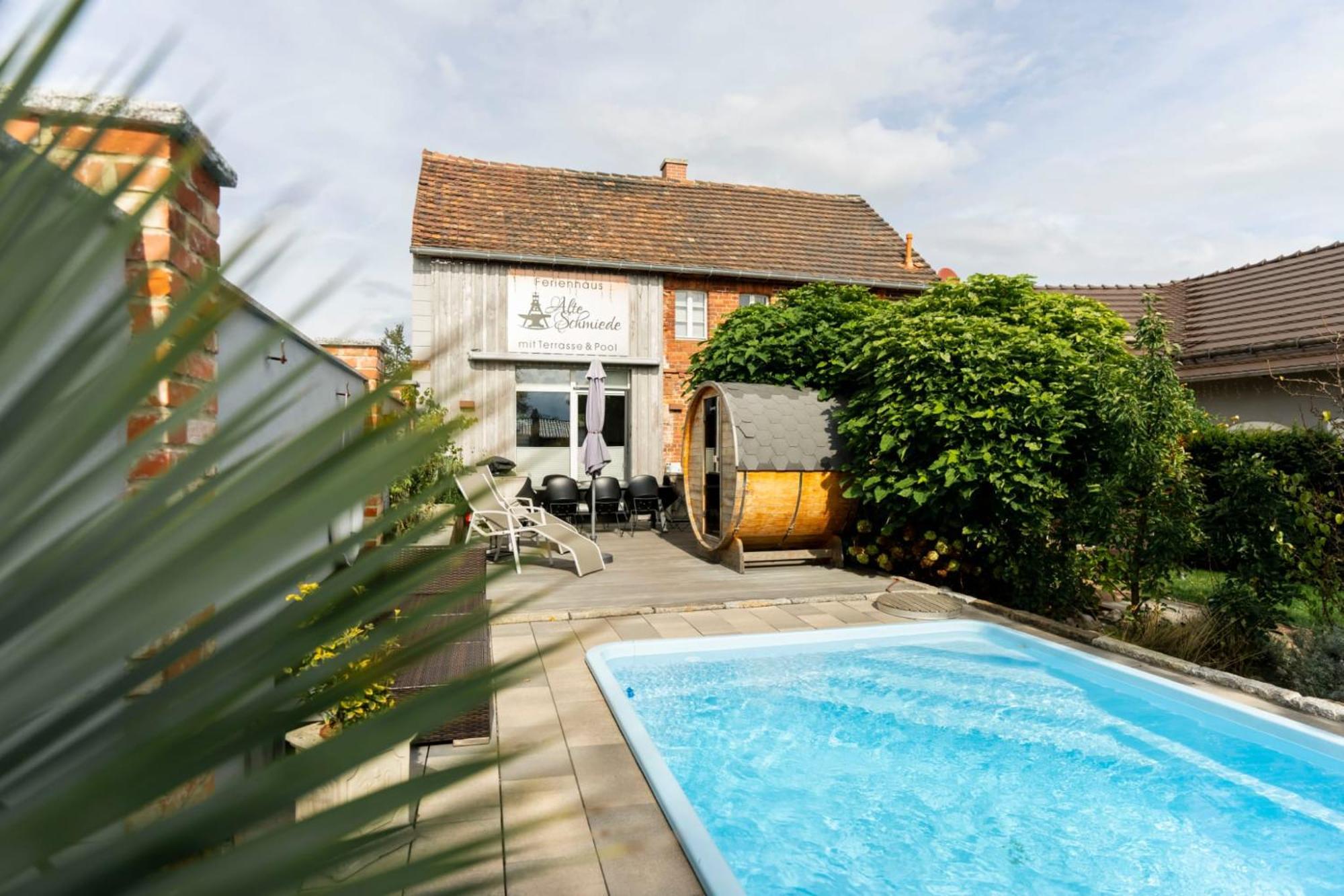 Alte Schmiede Mit Sauna, Pool Und Whirpool Im Aussenbereich Schoenstes Ferienhaus Der Lausitz Elsterheide Dış mekan fotoğraf